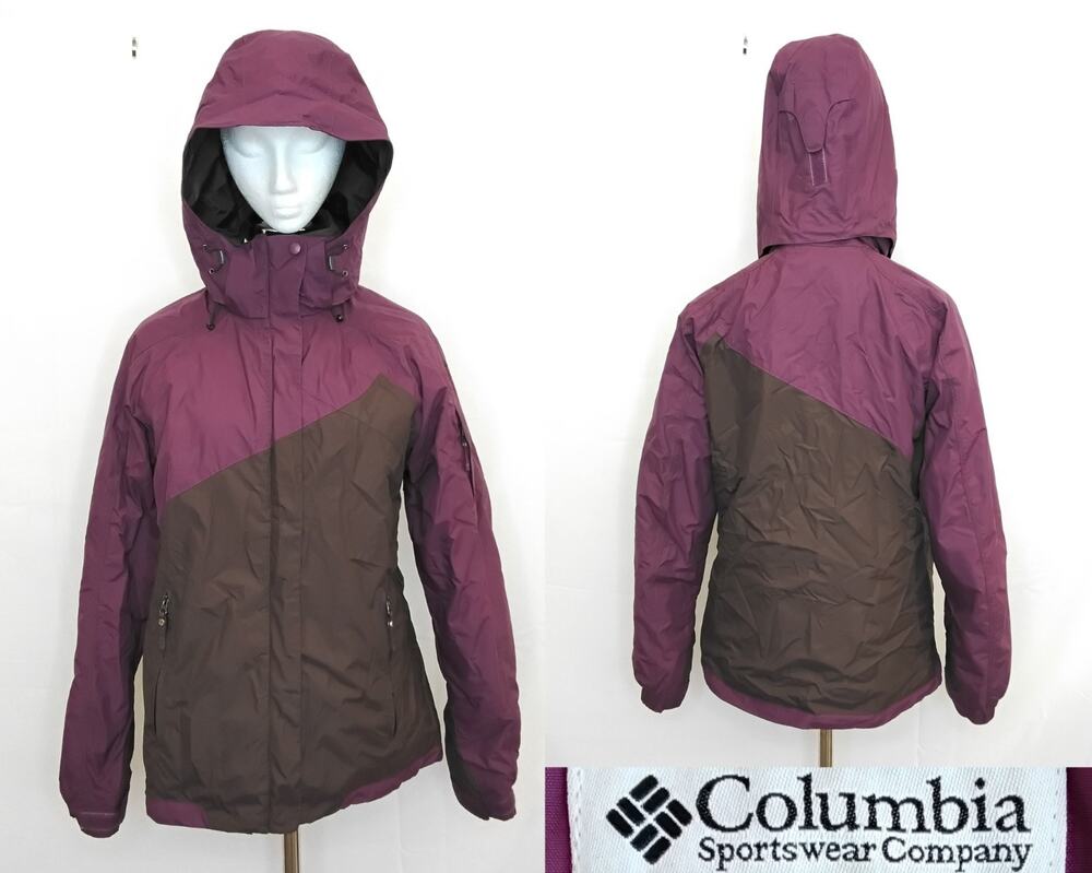 Columbia 2-in-1 Jacket Women's M Ski/Snowboard Hooded Interchange Winter #J5987